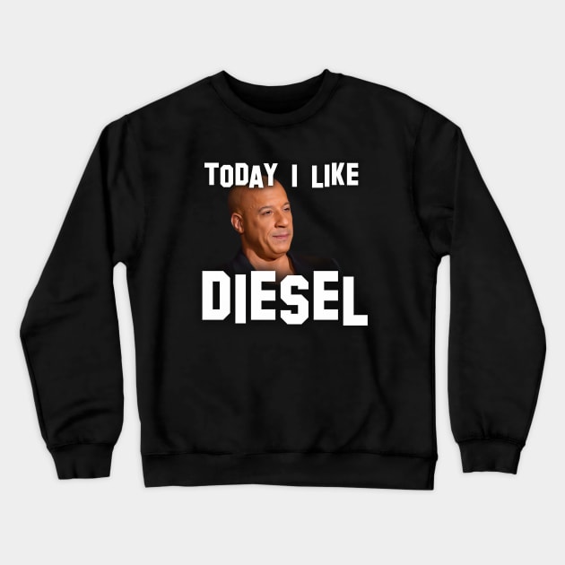 Vin Diesel | Star of blockbuster action movies | Today i like ... | Digital art #11 Crewneck Sweatshirt by Semenov